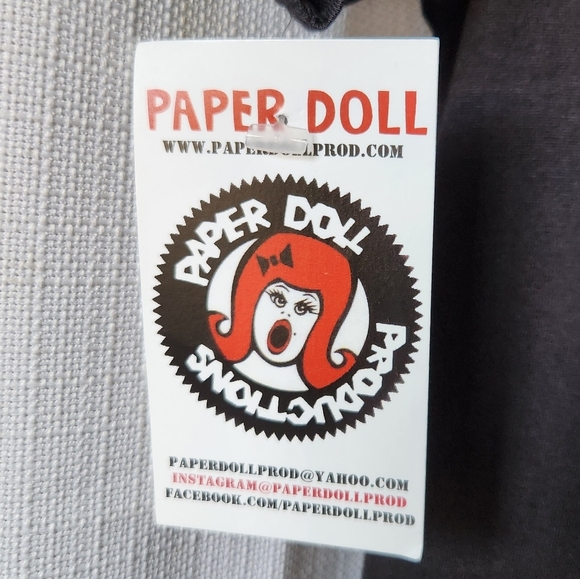 Paper Doll Productions Misfits Graphic T-Shirt Polka Dots Dress Kids Size 5/6 - Picture 5 of 6